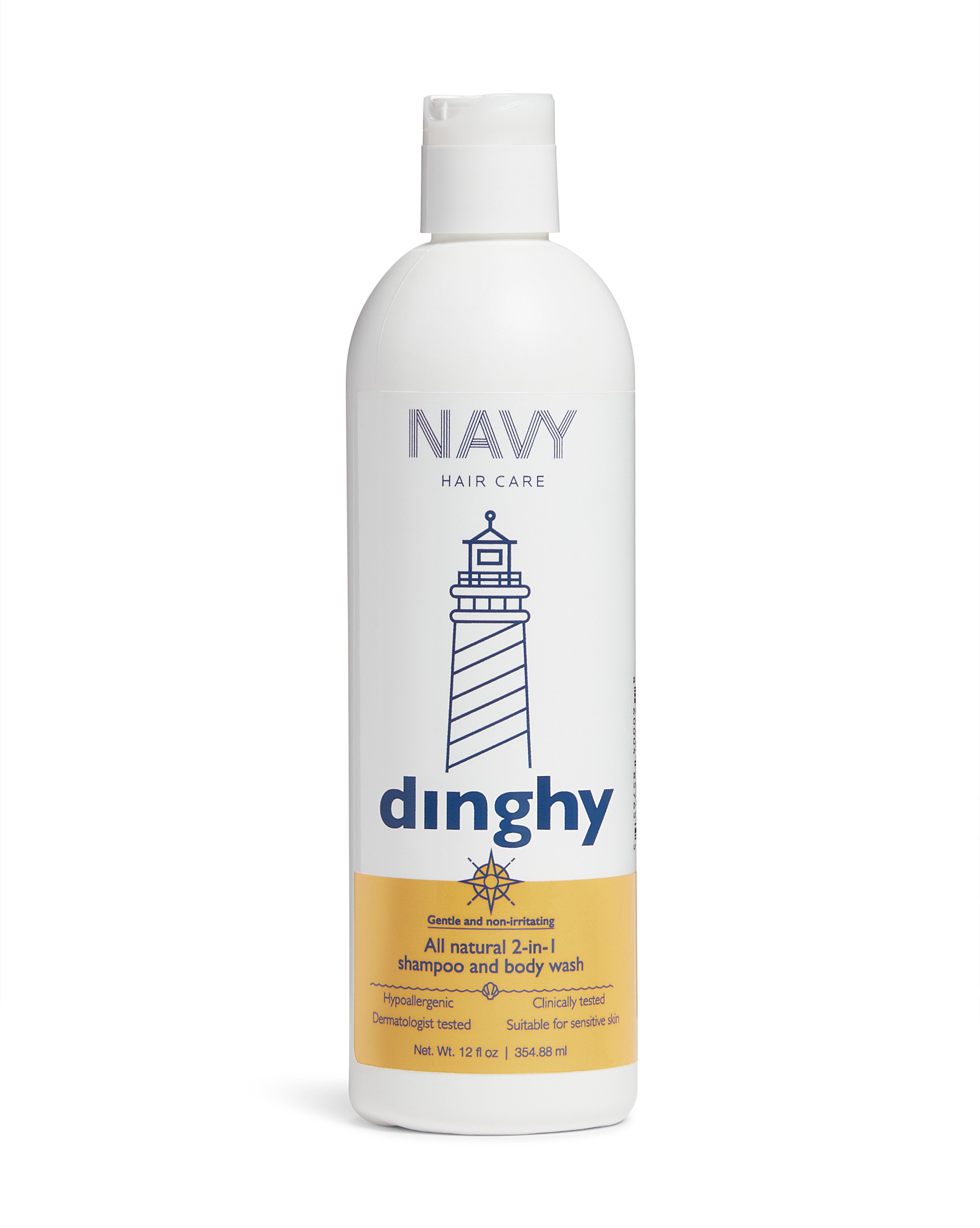 til vinden er stærk våben Dinghy - All Natural 2-in-1 Shampoo and Body Wash – Navy Hair Care
