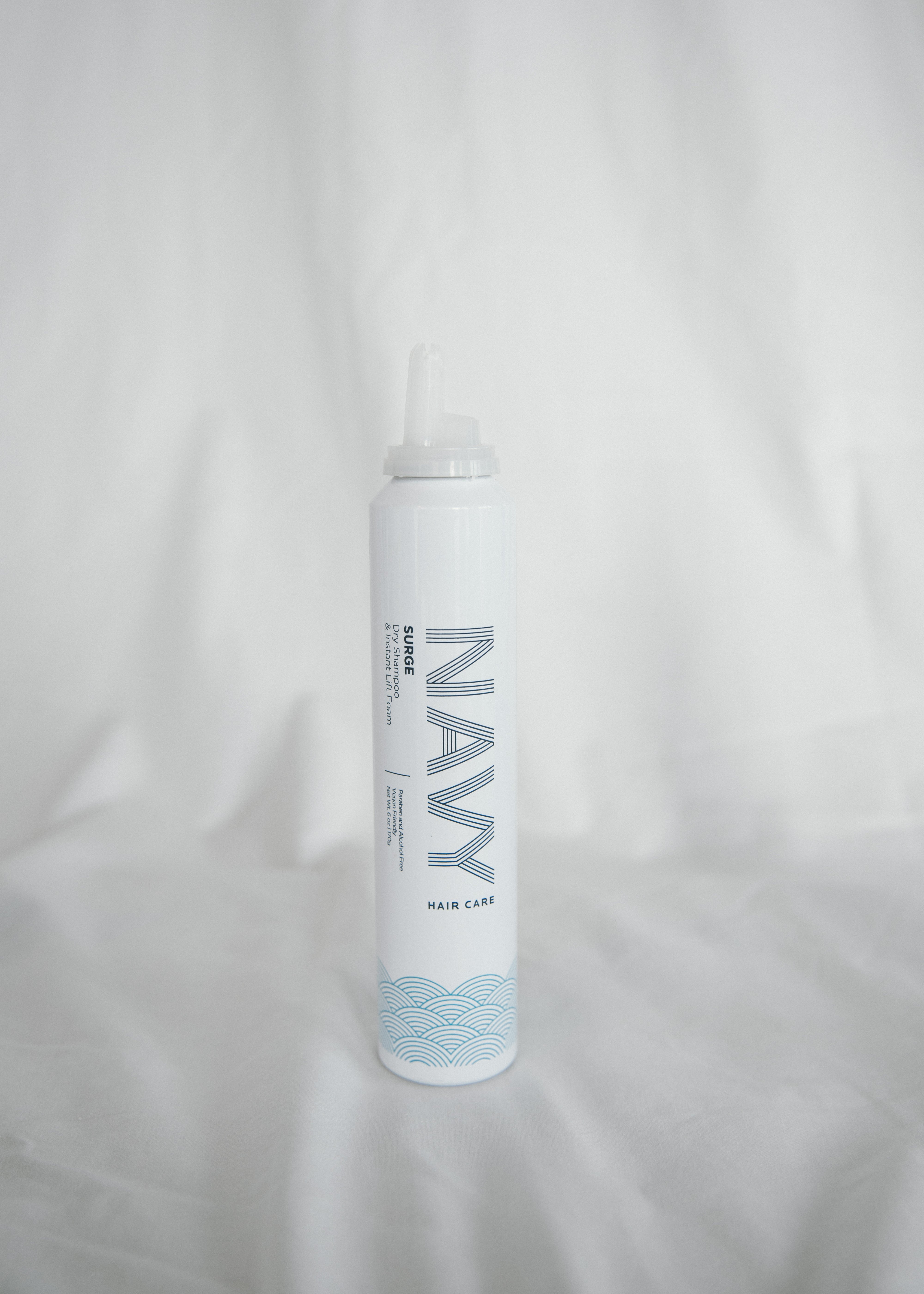 Surge Dry Shampoo & Instant Lift Foam – Navy Hair Care